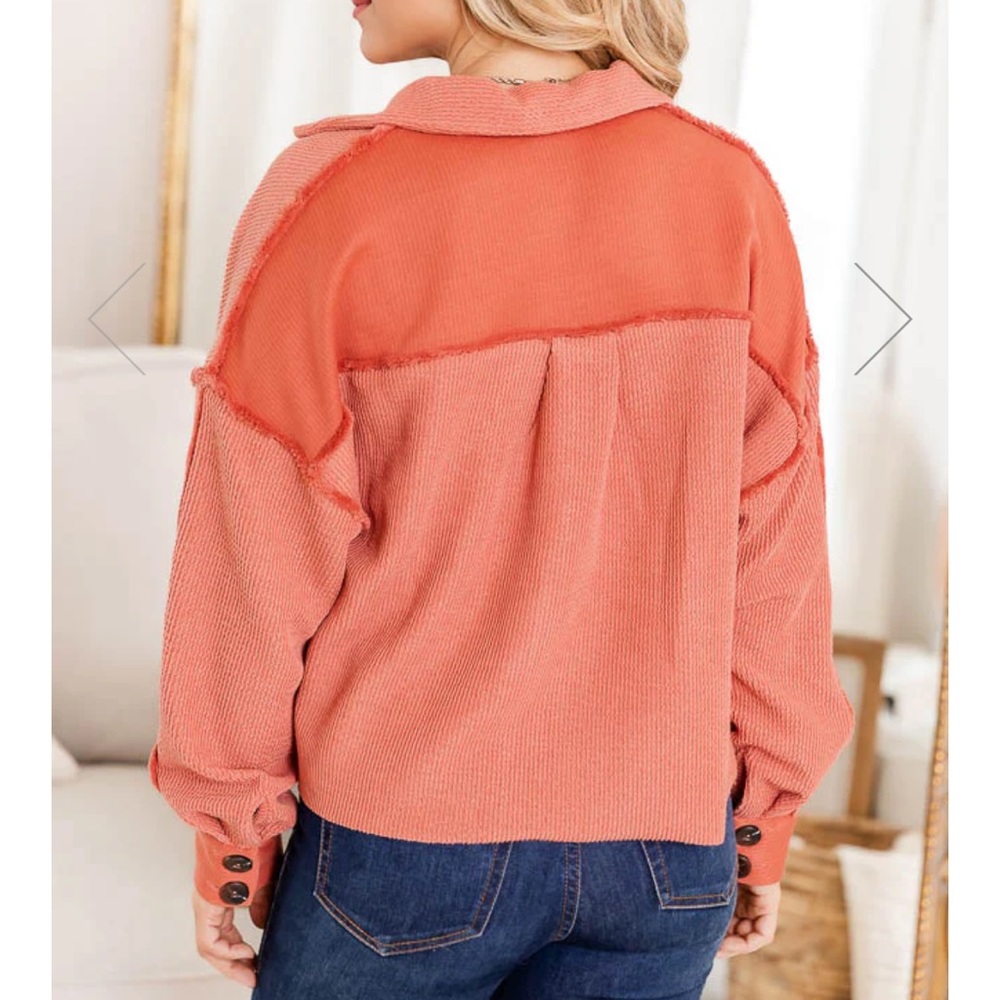 Remember Me Button Rust Front Jacket. New - image 4